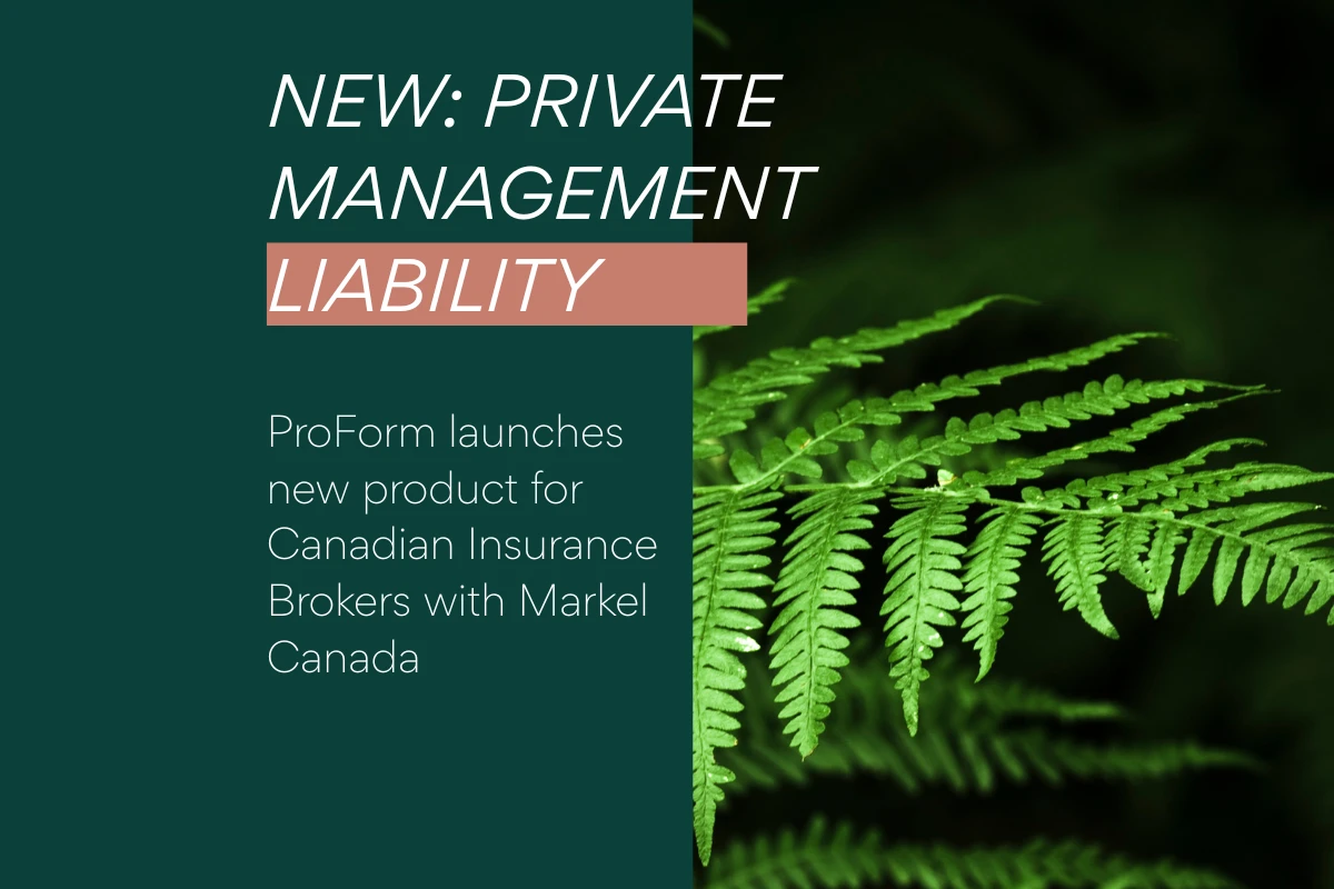 ProForm Private management liability
